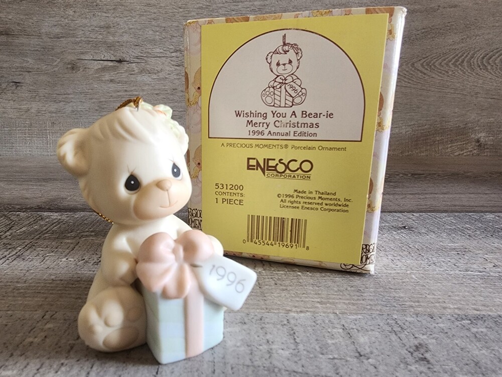 * Precious Moments - 531200 WISHING YOU A BEARIE MERRY CHRISTMAS 1996 w Box